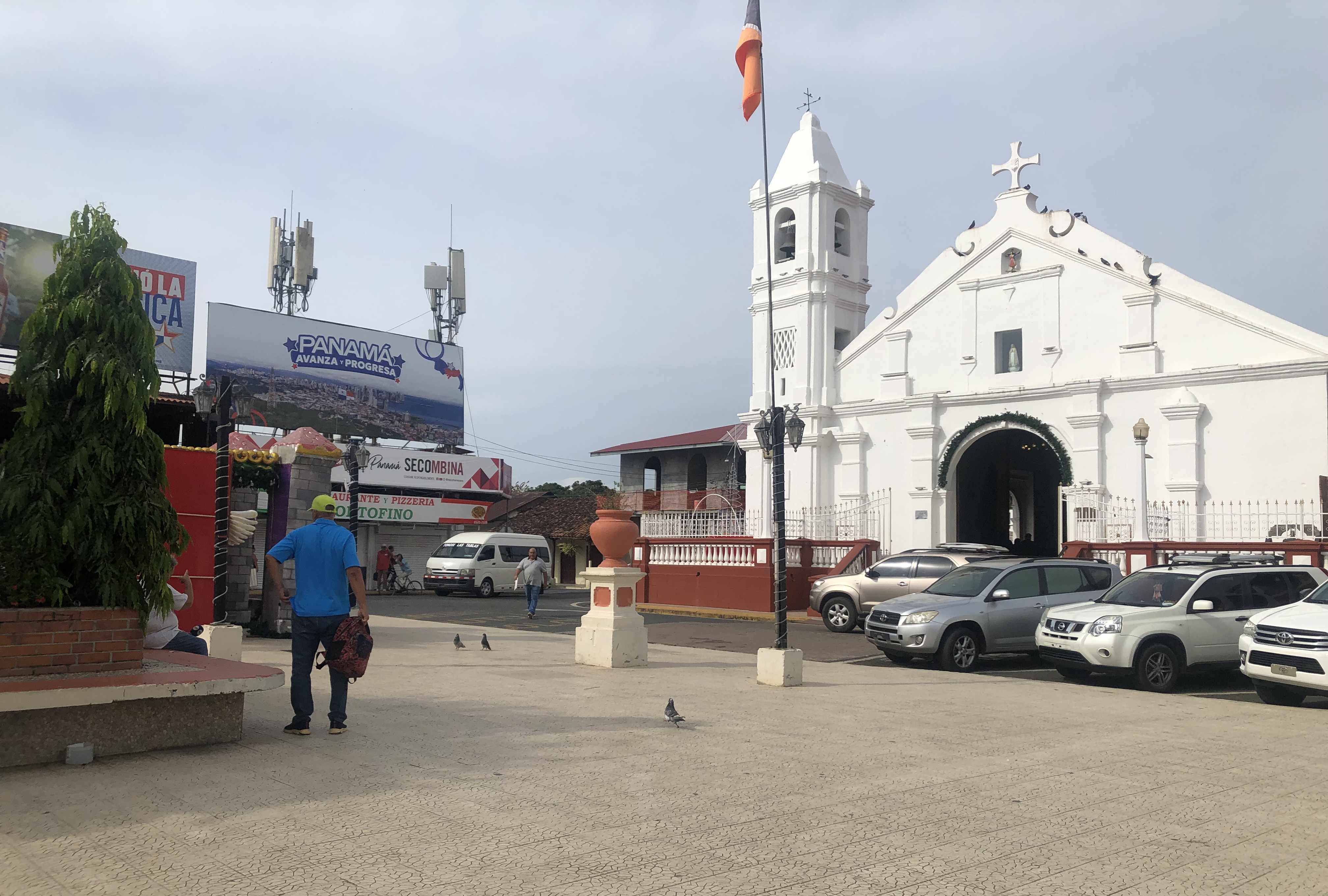 El parque de Las Tablas es el centro de las actividades.