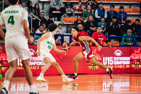 Panamá perdió en las semifinales del Centrobasket U-15 ante México el sábado. Foto. Fepaba