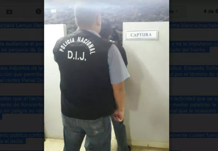 Sujeto fue llevado al centro penal Debora en Changuinola por agentes de la DIJ