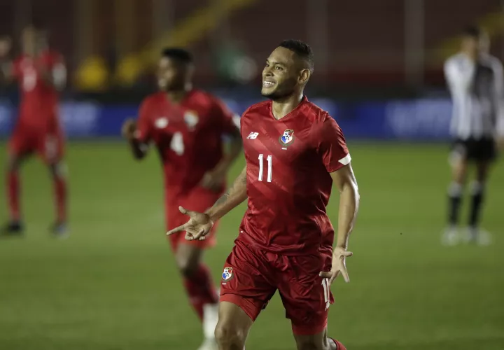 Ismael Díaz festeja su gol ante Costa Rica, hoy, / Foto: EFE